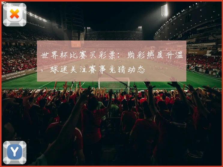 世界杯比赛买彩票：购彩热度升温，球迷关注赛事竞猜动态